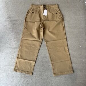 Universal Standard Womens Twill Pants Khaki Size S NWT Straight Leg Casual